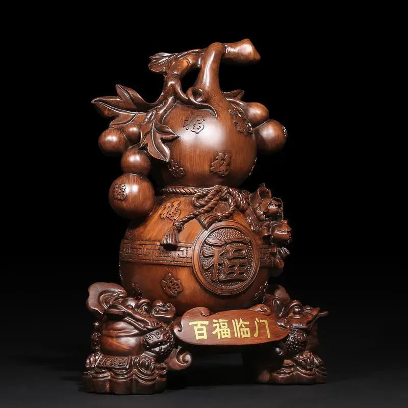Fortune Gold Gourd Ornaments Fortune and Gourd Home Living Room Wine Bedroom Decorations Figurines Gifts
