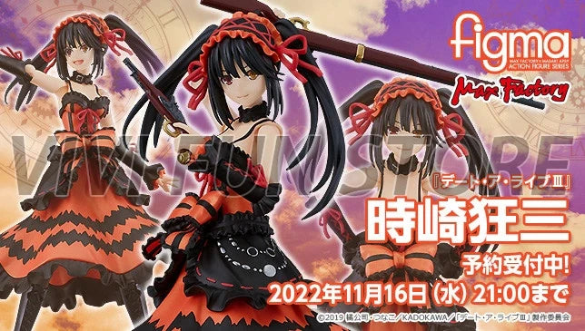In Stock figma 585 Tokisaki Kurumi Movable Model Toys MAX FACTORY MF DATE A LIVE Nightmare Beautiful Girl Model