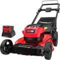 80V 21in Push Cordless Lawn Mower, Brushless Battery Lawn Mower with 6.0Ah Battery and Charger（PS76821）