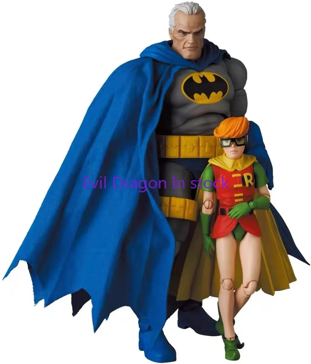 100% Original Mafex BATMAN BLUE ROBIN The Dark Knight Returns Reprint in Stock Anime Action Collection Figures Model Toys