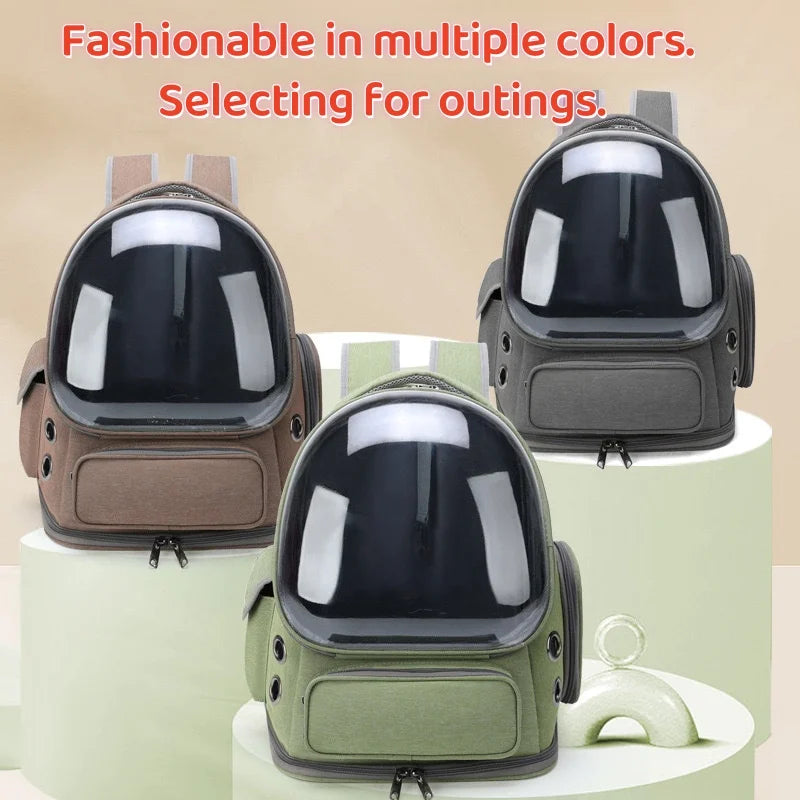2025 New Transparent Backpack Pet Carrier Outdoor Travel For Cats And Small Dogs Breathable Carrying Bag Premium Pet Supplies