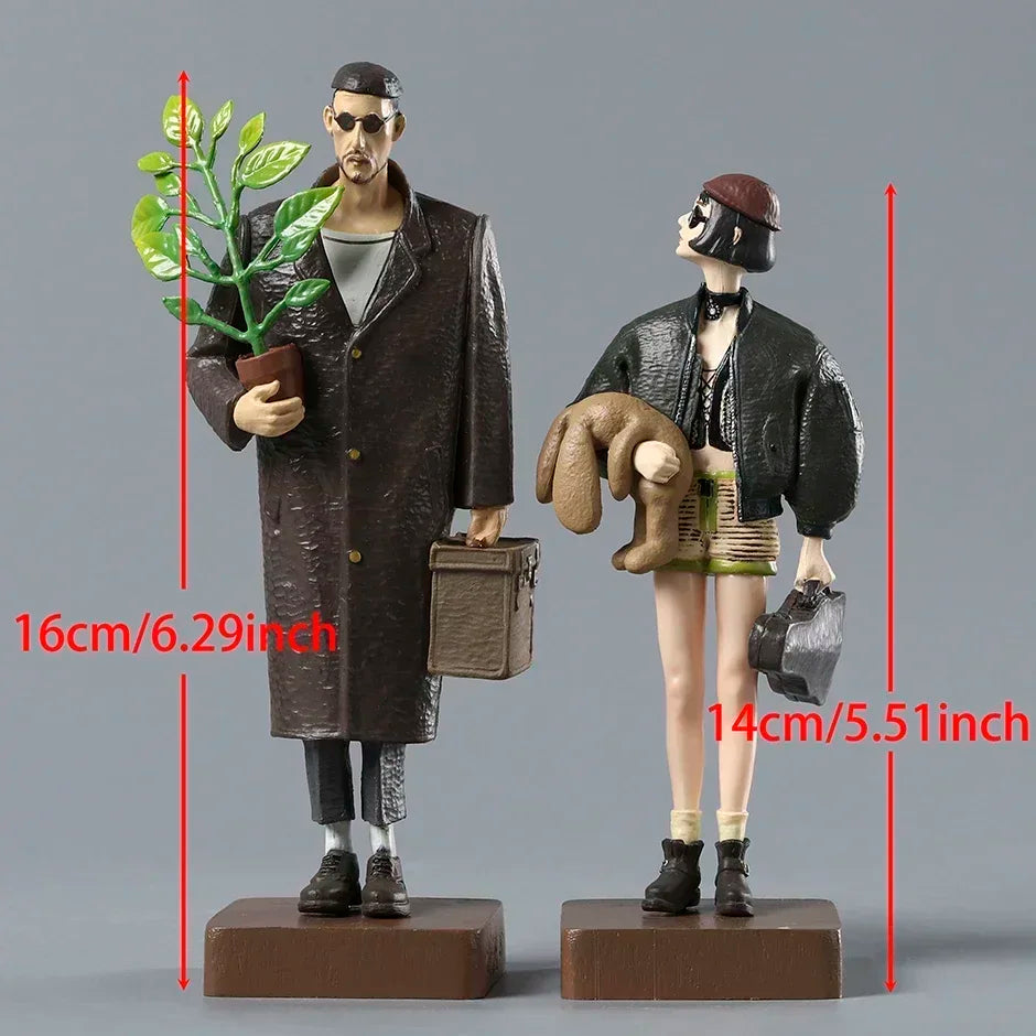 2-pack The Professional Leon Mathilda Figure Figurine Collection Model Doll Toy 14-16cm