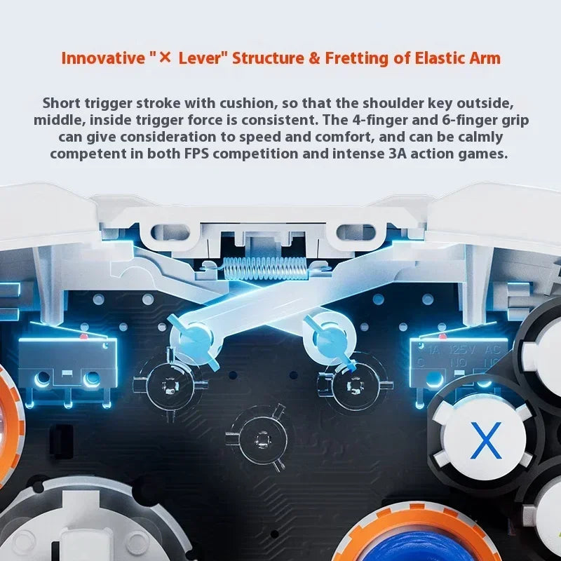 BIGBIGWON Blitz 2 TMR Star Flash Game Handle 2000HZ NS PC Steam Game Wireless Bluetooth Custom Gamepads Controllers Gaming Gifts