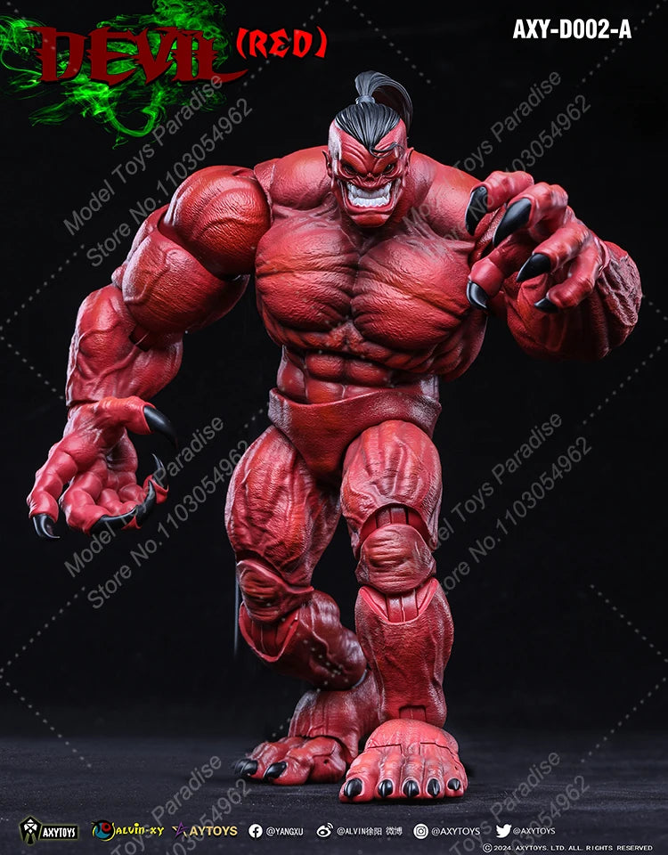 In Stock AXYTOYS AXY-D001-A 1/12 Men Soldier Devil Red Grey Orcs Demon Full Set 6inch Action Figure Collectible Toys Gifts