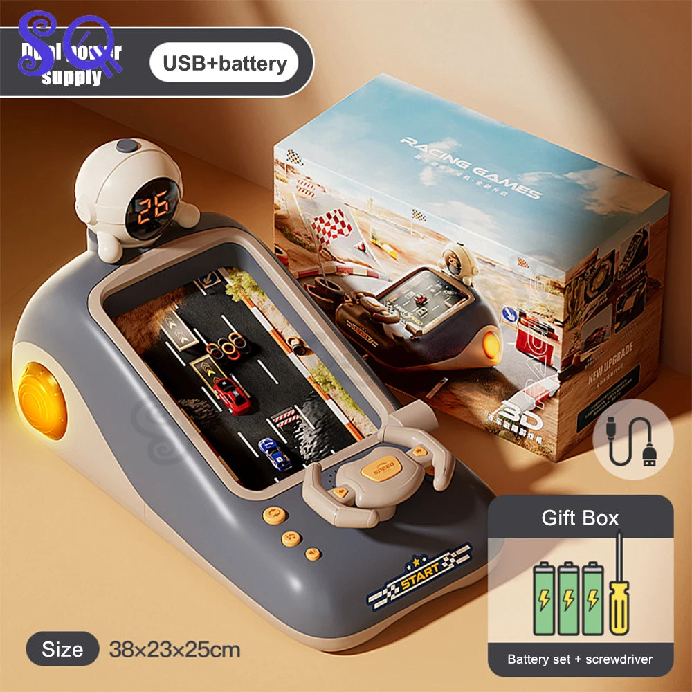 Mini Time Racing Spielkonsole Desktop Dekorationen Arcade Spiel Für Retro Spiel