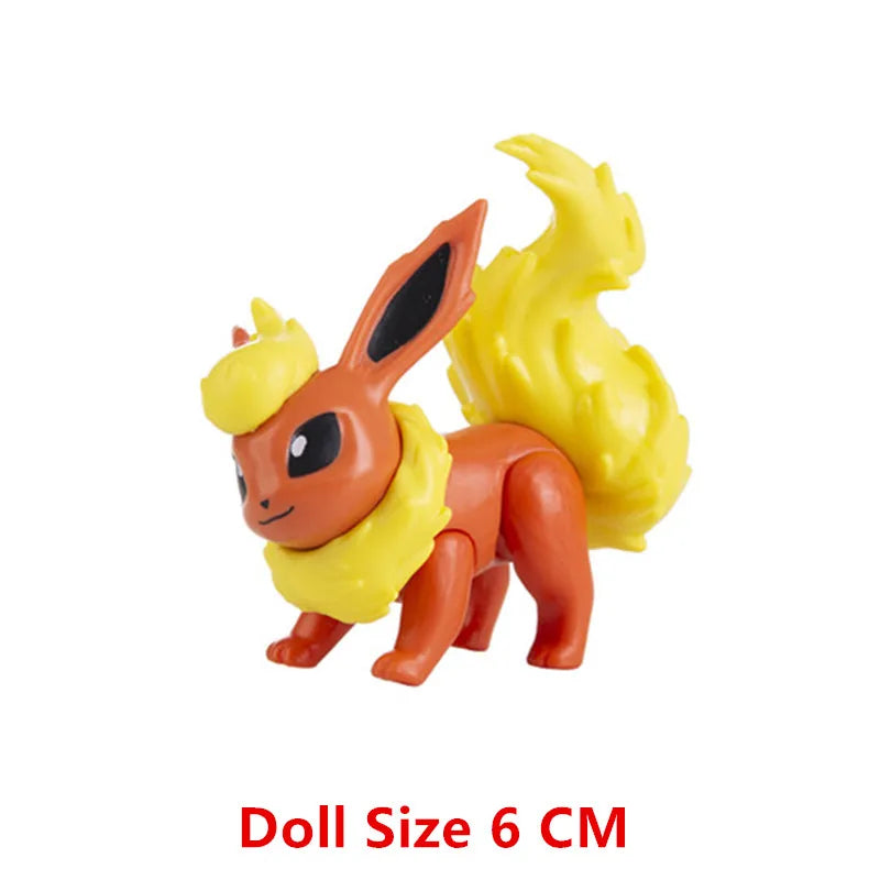 3-7 Cm PokemonCartoons Anime Figure Pikachu Mew Snorlax Charmander Cosplay Collection Pet Pocket Monster Action Model Toy Gifts