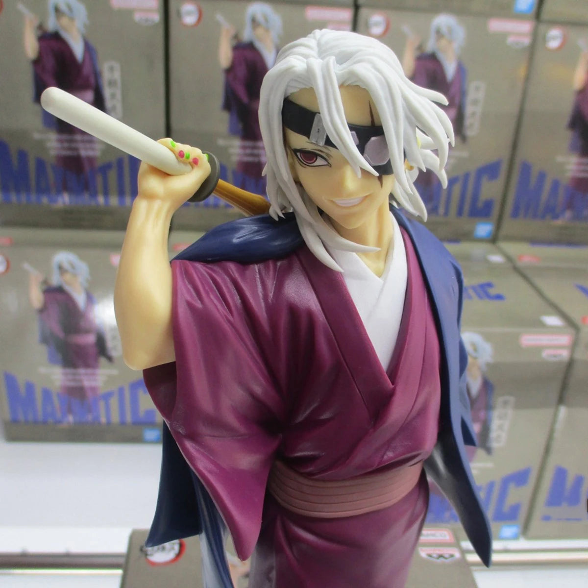 100% Original in Stock Bandai BANPRESTO Spirits Maximatic Kimetsu No Yaiba Uzui Tengen Kimono Ver. Collection Series Model Toys