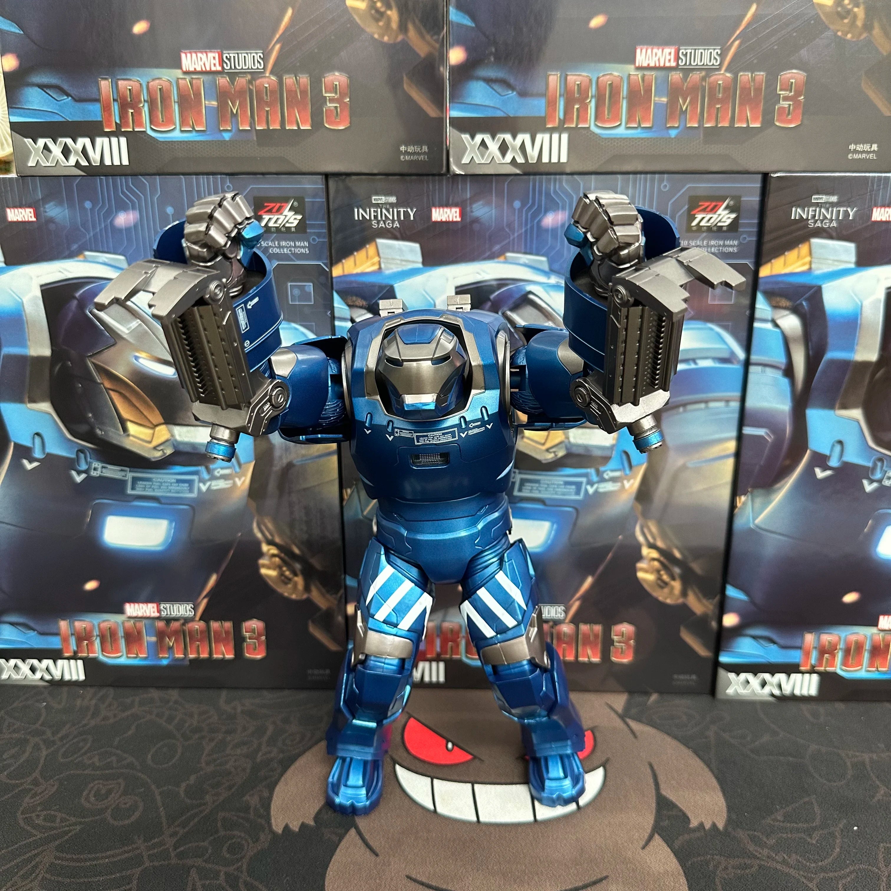ZD Toys Iron Man Series Joint Movable Latest Hot Item MK38 Movie Version Action Figure - 22cm 7 Inches MarkDolls