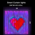 LED Smart Curtain Lights Curtain Garland on The Window USB Power Fairy Lights Festoon with Remote New Year Garland Led Lights 。