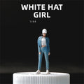 Kicarmod 1/64 Scale Model Figurine the Girl in the Denim Suit Figure Miniature Doll Model of in Scale Diecast Model