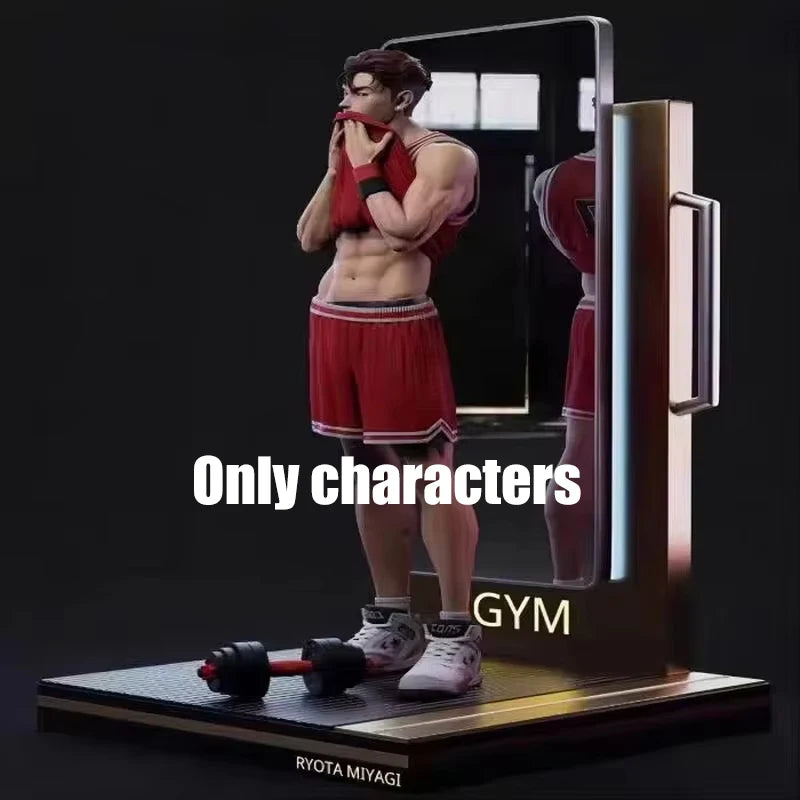 34cm The First Slam Dunk Anime Figures Miyagi Ryota Action Figure Fabric Pants Pvc Model Gk Statue Collectible Toys Decora Gifts