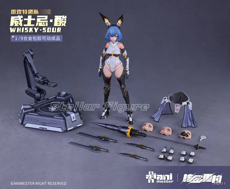 【SF】In Stock Original Nuclear Gold Reconstruction AniMester Whiskey SOUR 1/9 Scale Figure Anime Model Collection
