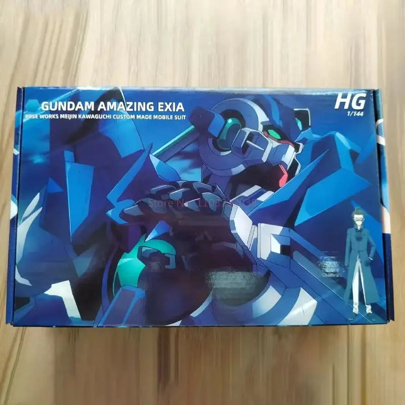 HGBF 016 1/144 Amazing Exia Mech Model Kit Assembly Action Figure Customizable Mobile Suit Toy for Boys Kids Birthday Gift
