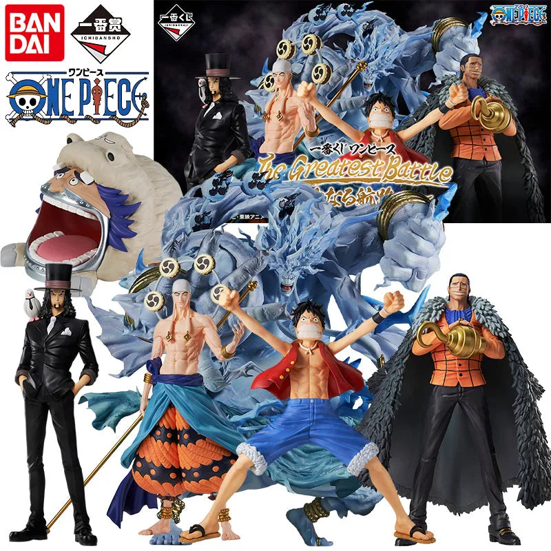 Bandai Original Ichiban ONE PIECE Anime-Figur Monkey D. Luffy Enel Actionfigur für Jungen und Mädchen, Weihnachtsgeschenk, Sammlermodell