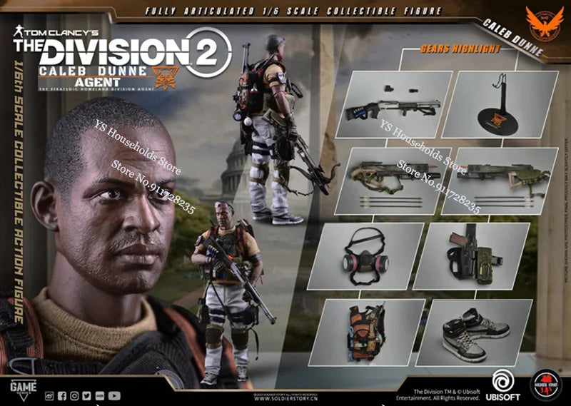 SOLDIERSTORY SSG-008 1/6 The Division 2 Caleb Dunne Agent Combat Soldier Model 12" Full Set Male Miltary Action Figure Collects