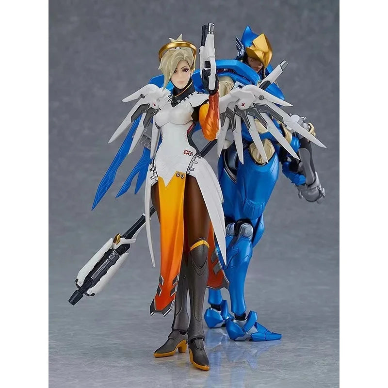 In Stock 100% Original Overwatch Figma Action Figures OW2 Genji Widowmaker Anime Figure PVC Collectible Model Toys Ornaments