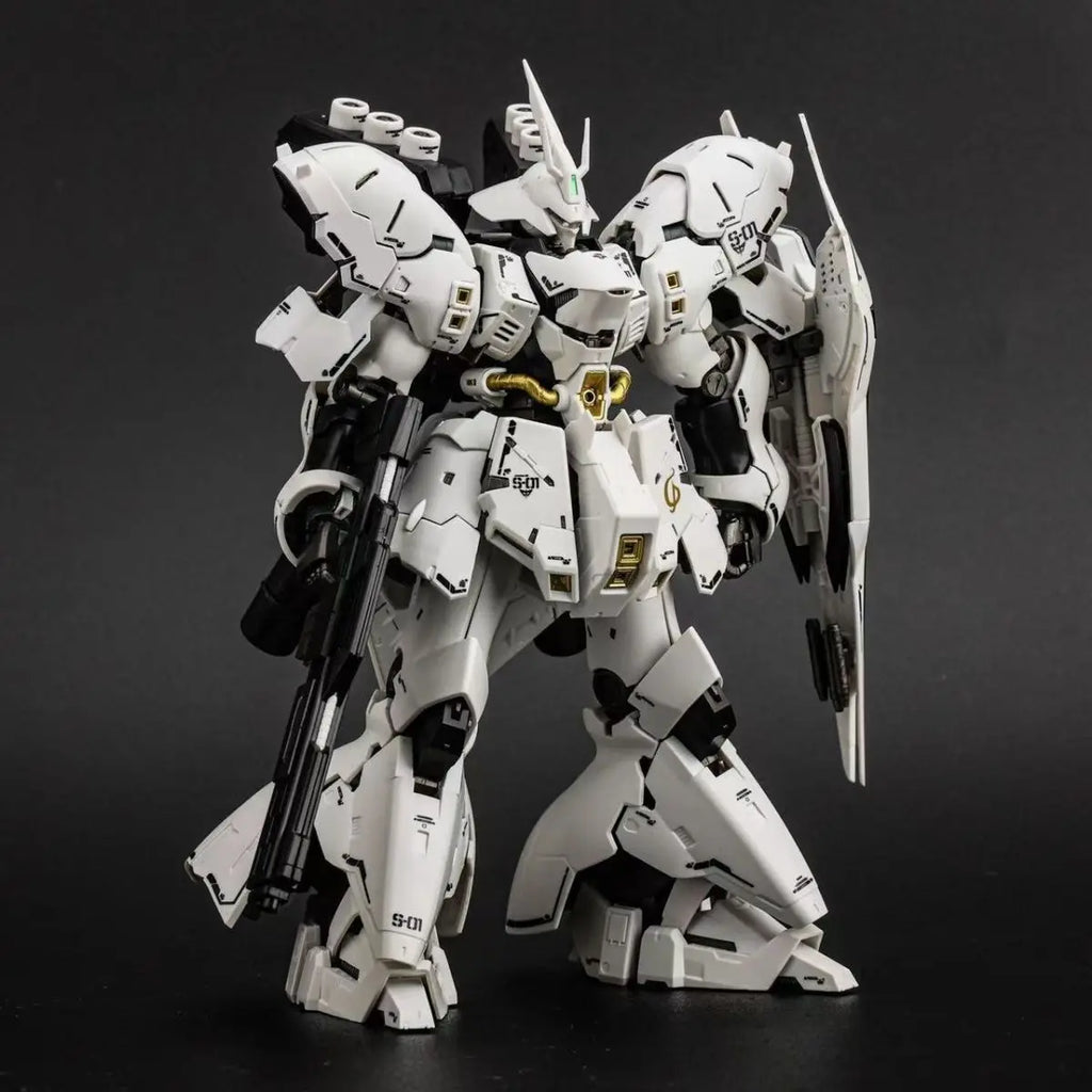 star model RG 1/144 Assembly Model Kit MSN-04 White Sazabi With special effects Action Figure Robot Plastic Model robot toy gift