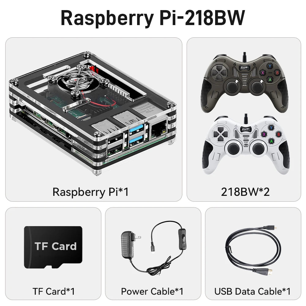 Batocera 39 OS Raspberry Pi 4 Computer Model B Retro Game Console with 90000+ Games for PS1/N64/PSP/Sega Saturn/MAME/NEOGEO/NDS