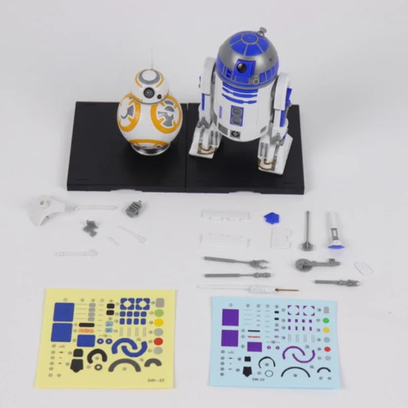 Film Star Wars BB8 R2D2 Action Figure Assembly Aerospace Mechanic Robot Model for Kids Collectible Toys Fans Christmas Gifts