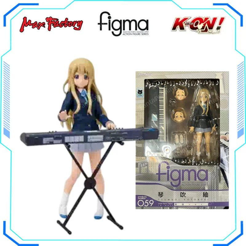 Maxfactory figma K-ON! Anime Yui Hirasawa Mio Akiyama Ritsu Tainaka Tsumugi Kotobuki Azusa Nakano Action Figure Model Gift