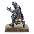 Medieval Armor Knight Resin Statue Pen Holder Pen Stand Ornament Home Room Office Decoration，Holding Sword Knight Sculpture Gift