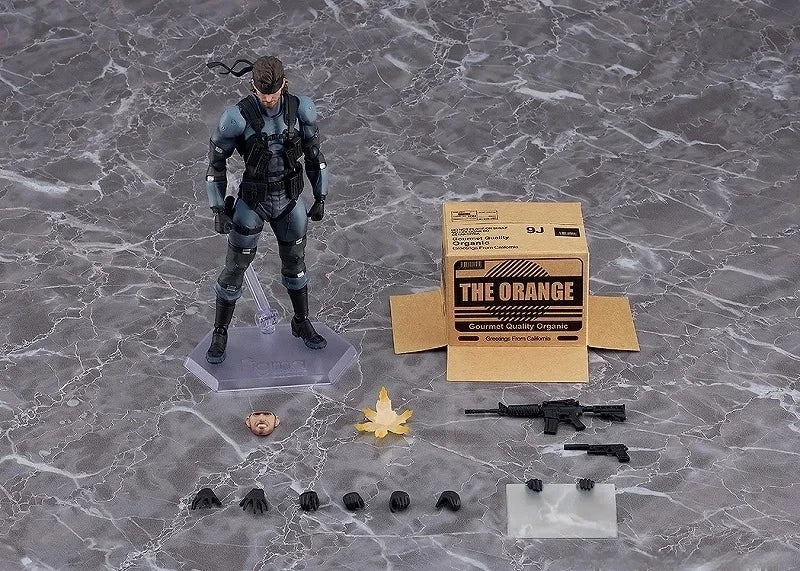Figma Solid Snake Action Figure 1/12 Scale 6 Inch Japanese Classic Game Mgs2 Male Full Set Articulated Doll Birthday Gift