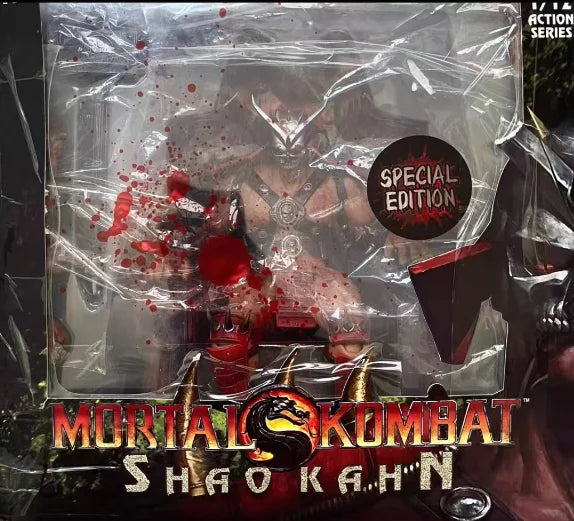 Authentic STORM TOYS Original Mortal Kombat Shaokang SHAO KAHN Arcade Game 6-inch Mobile Doll Model Handmade Toy Gift Collection