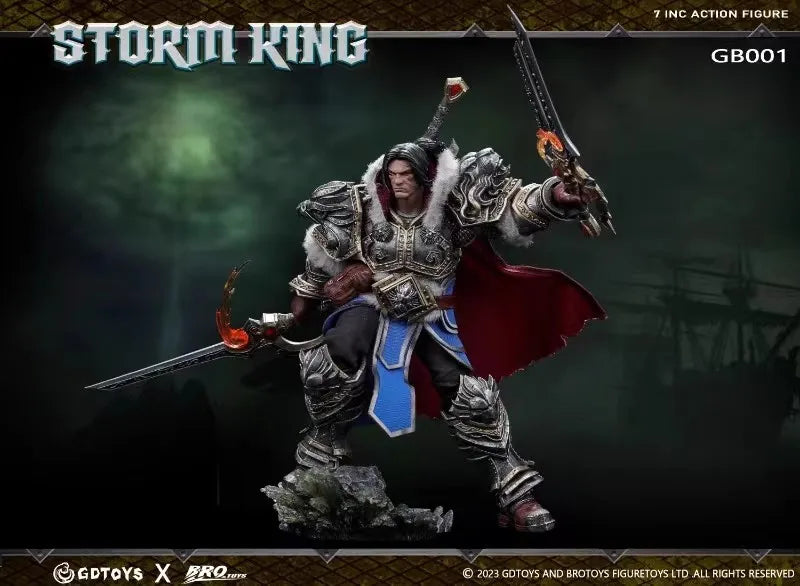 In Stock Originate GDTOYS x BROTOYS Varian Wrynn Movable Model Toys Collection 1/12 SCALE COLLECTION FIGURE STORM KING