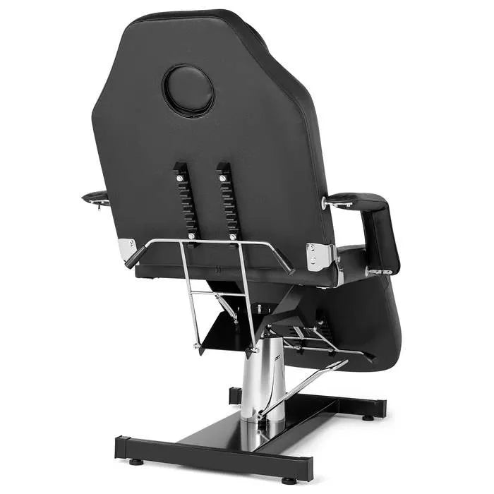 OmySalon Gesichtsmassagebett, 185 cm, 360° drehbar, hydraulisch, höhenverstellbar, Schwarz