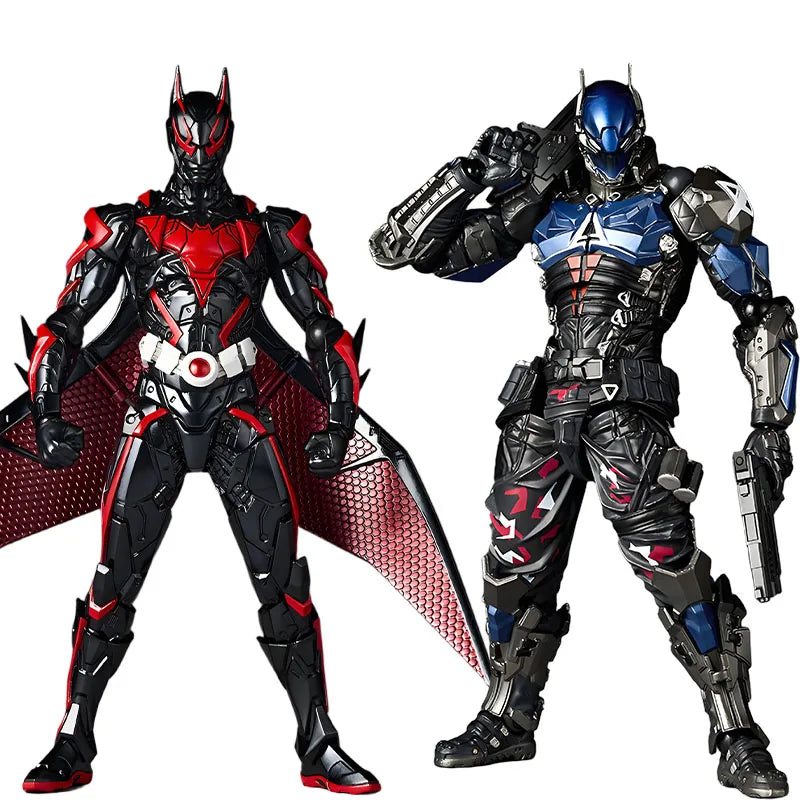 Kaiyodo Original Revoltech Batman Beyond&Arkham Knight Anime Figures Toys for Boys Christmas Gift Collectible Model Ornaments