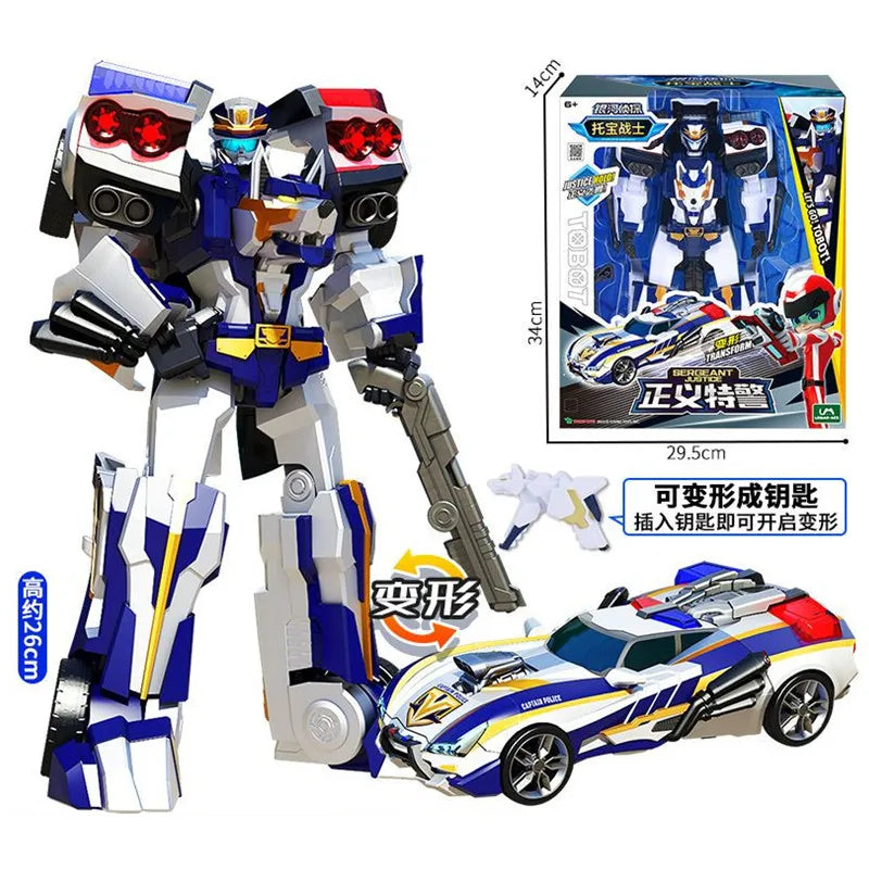 New Korea Tobot Transformation Robot Anime Cartoon Tobot Brothers Deformation Car Action Figure Large Vehicle For Child Gifts