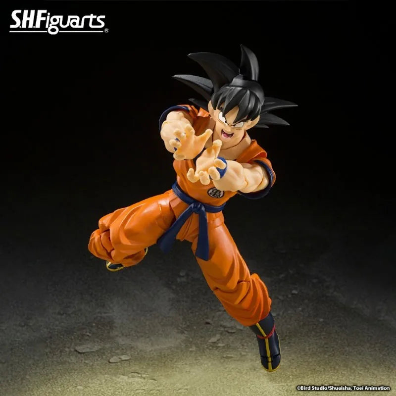 Brand new In Stock BANDAI Original Box Figuarts DRAGON BALL THE LOWEST BOAN SATYAN SON GOKU Action Figure Model Toy Gift for Kid
