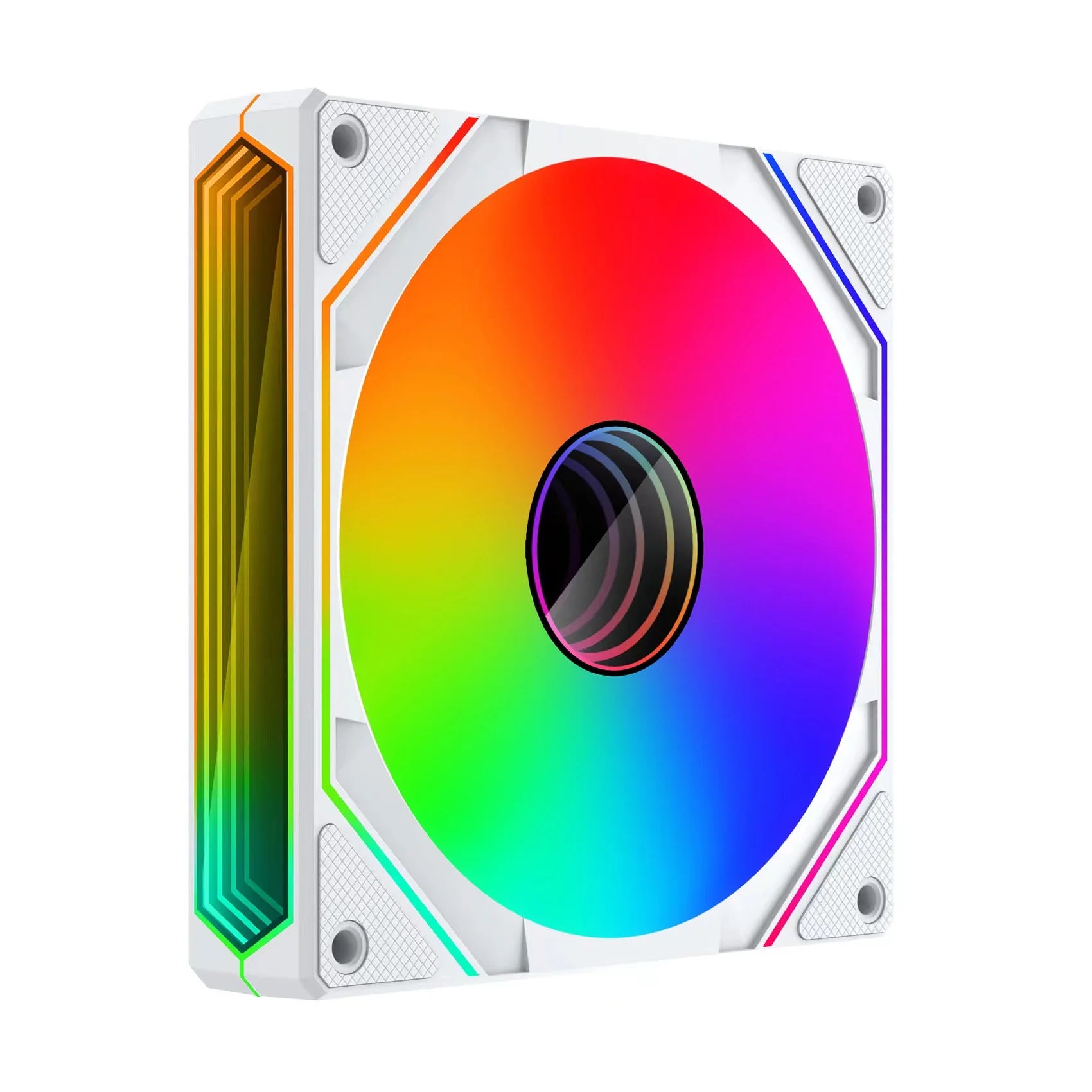 120mm ARGB CPU Fan - 3-Sided Infinite Mirror Lighting, 5V 3-Pin Cooling Fan for Gaming PC - Jungle Leopard Prism 6 Pro