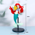 22cm Anime Disney Princess  Mermaid Ariel PVC Action Figures Model Car Cake Decorations Dolls Toys Kids Gifts