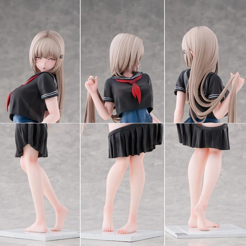 Tsugi no Jugyou wa Suiei Yuzu Anime Girl Figure Before the Swim: Getting Ready to Change Yuzu Action Figure Model Doll Toys Gift