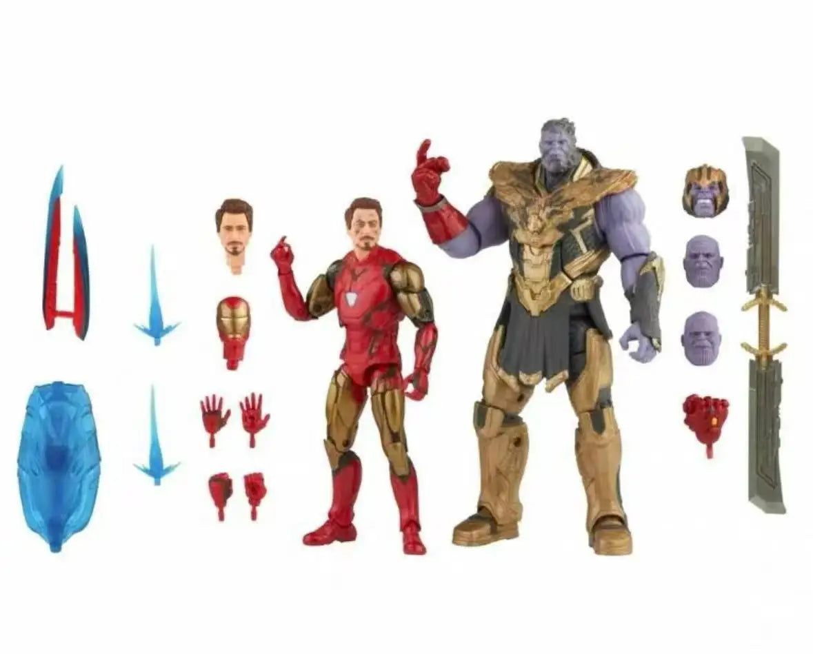 In Stock Hasbro Iron Man MK85 Snap Finger Thanos Double Set 6 Inch 1/12 Model Toys
