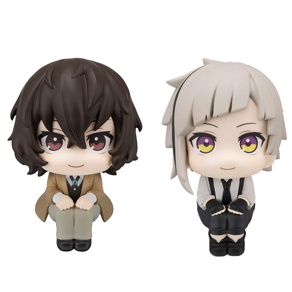 10cm Bungou Stray Dogs Anime Figure Look Up Nakajima Atsushi Action Figure Q Version Dazai Osamu Figurine PVC Collection Gifts