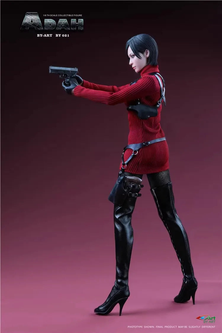 New In Stock BY-ART BY-021 1/6 ADAH Ada Wong Mysterious Agent Red Battle Clothing Survival Game Mystery Spy Clothes Set Fit Toy