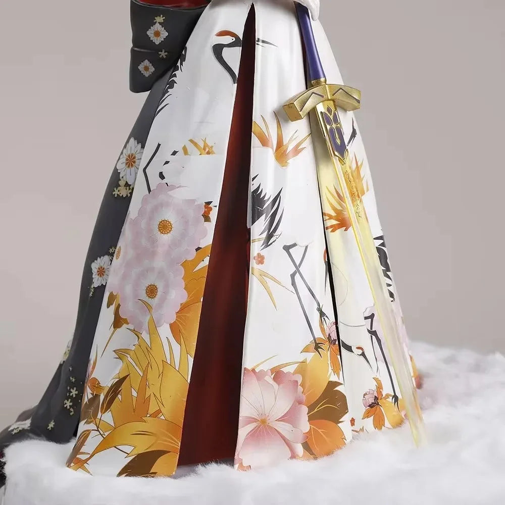 Saber Fate/Grand Order Sexy Kimono Figure Anime Sction Painted Saber Model Doll Collectible Figurine Toy Gift