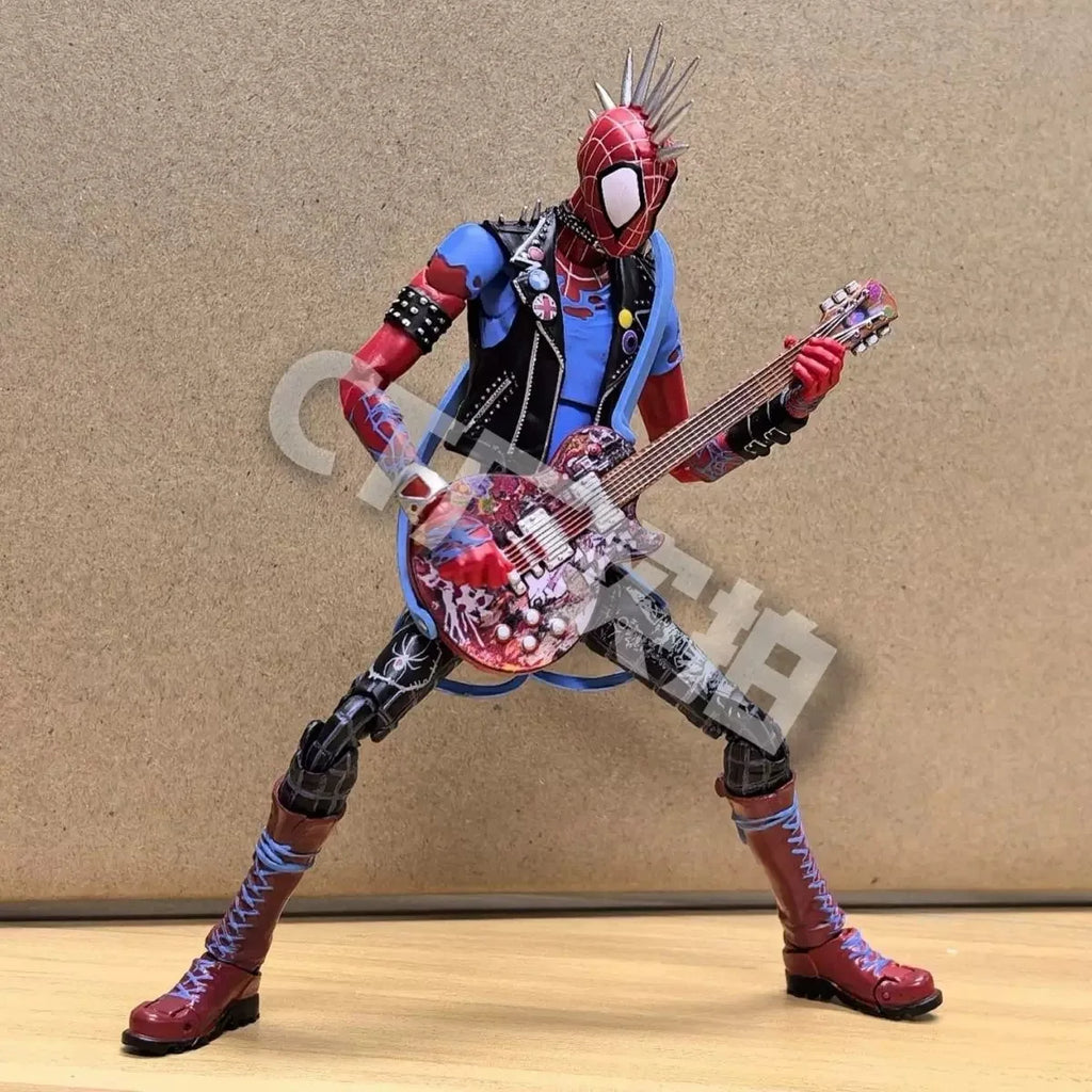 In Stock Ct Toys Spiderman Spider-Punk Spider-Man Across The Spider-Verse Shf Anime Action Figure Figurine Custom Gifts Toys