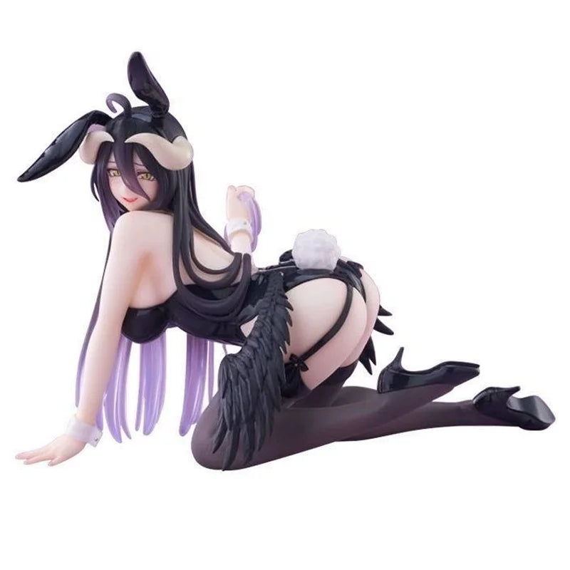 13CM Anime OVERLORD Figure albedo Bunny Girl Kneeling Anime Model Toys Gifts Collection Decoration Ornaments PVC