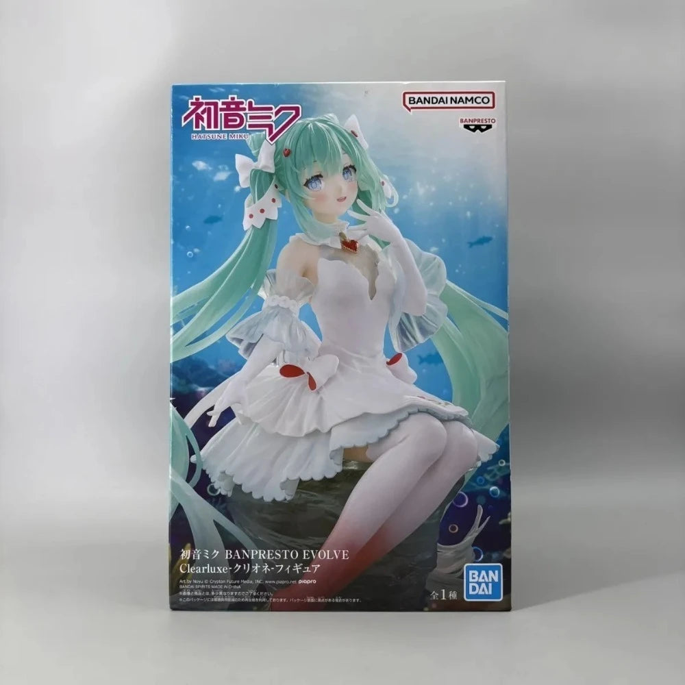 In Stock Bandai Original Genuine Banpresto Evolve Clearluxe Hatsune Miku Clione Ver 18cm Collections Model Toys BPEV Figure Gift