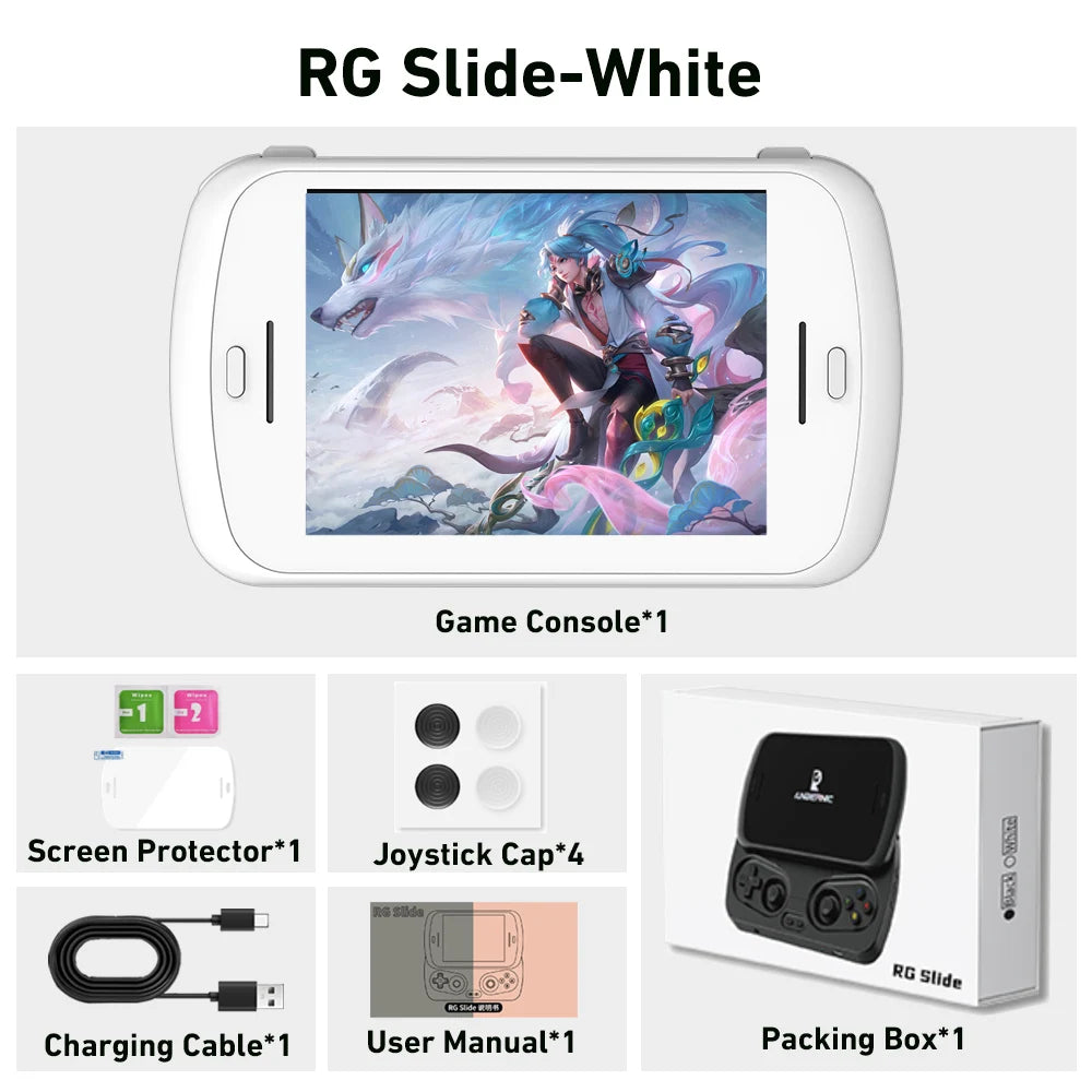 ANBERNIC RG Slide Handheld Game Console 4.7-inch LTPS In-Cell Display 1280*960 Screen Retro Video Game Player Android 13 5000mAh