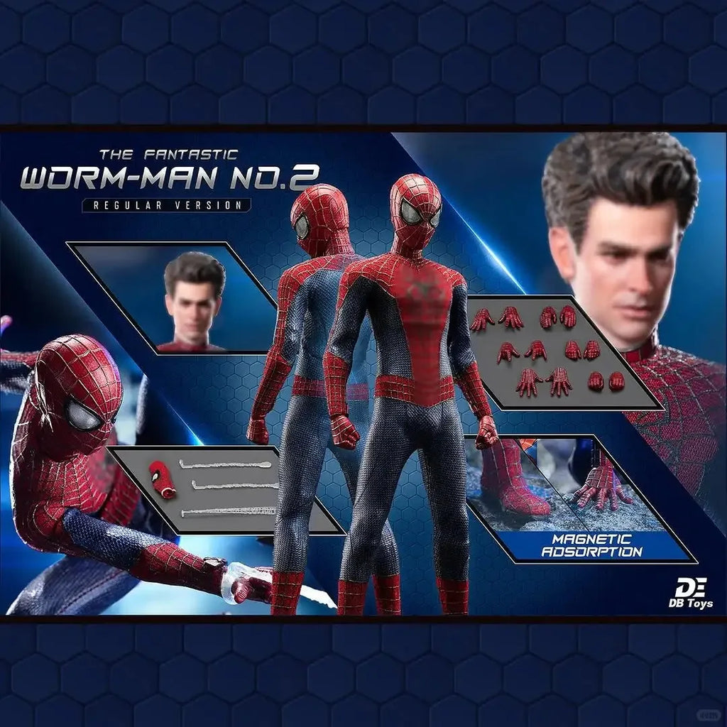 DB Toys X 6in Studio Spider Man Action Figure Original Amazing SpiderMan Collectible PVC Model Insect Man Soldier Toy Boy Gift