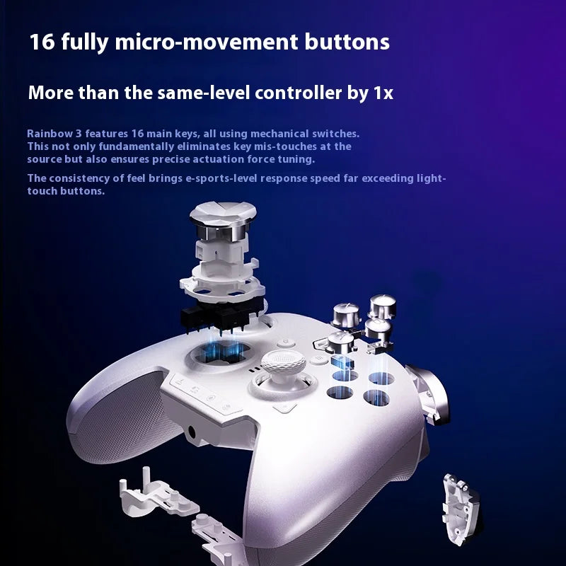 MOJHON  Rainbow 3 Series Wireless Gaming Controller E-sport Electrostatic Capacitance Joystick Hall Effect Liner Trigger 8kHz
