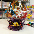 Pokemon Four Gods Figure Dialga Palkia Arceus Giratina Statue 37cm LED Light Up Anime Figure Collection Model Toys Gifts