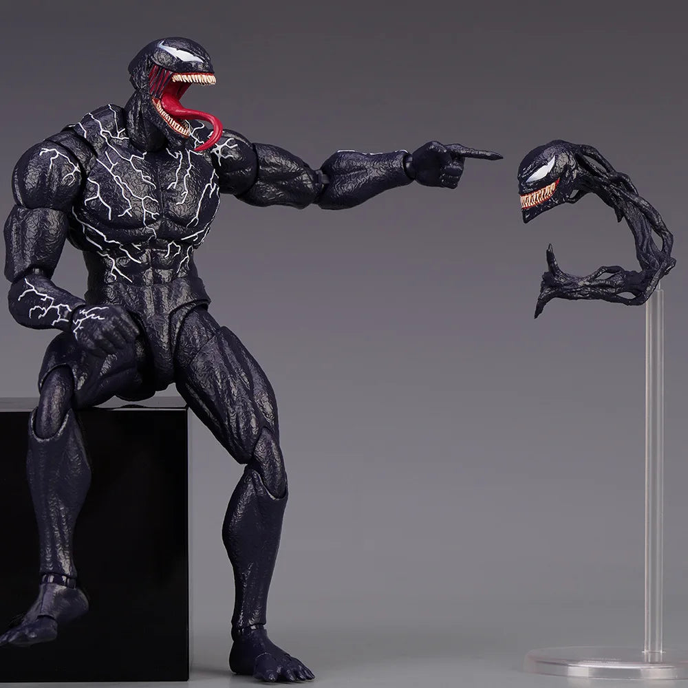 Venom The Last Dance Carnage Action Figure Joint Movable Symbiote Head Carving SHF Movies Model Doll Collectible Toys Gift