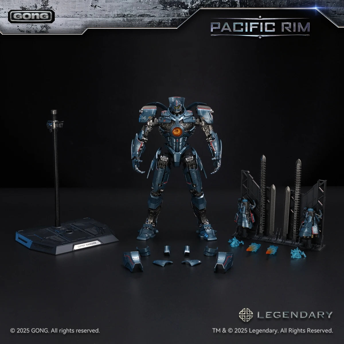 In Stock Gong Gipsy Danger 25CM Collection of Mobile Anime Action Figures Model Toys Mecha Discrete Action Figure