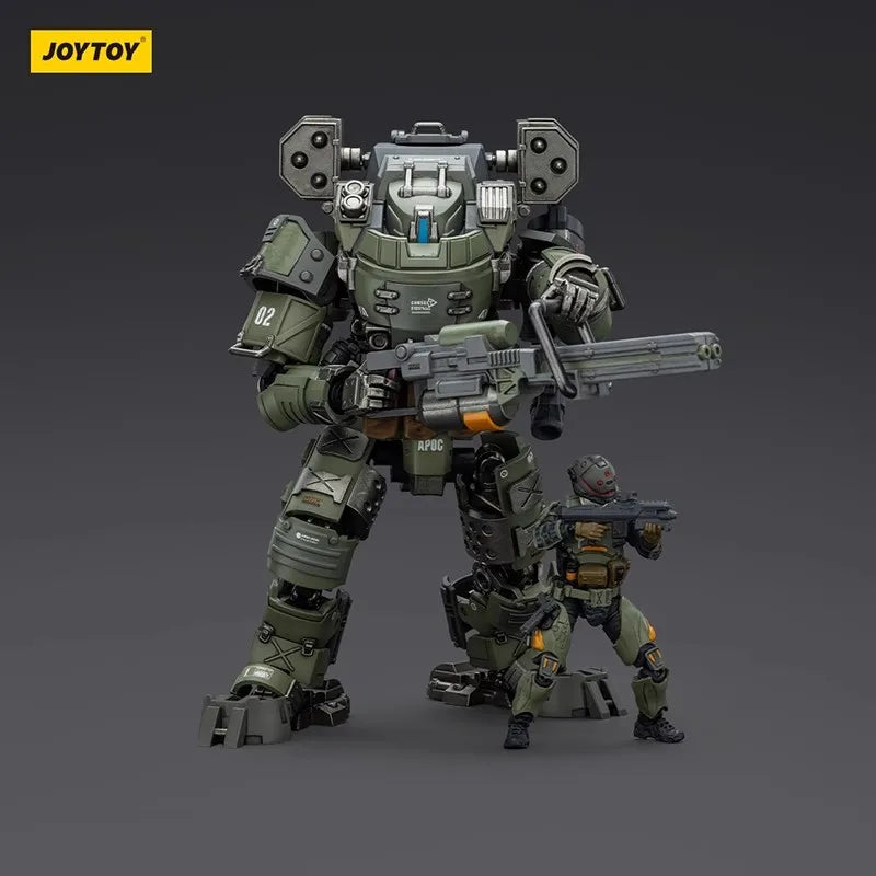 JOYTOY Dark Source1/25 APOC Series Bedrock Standard Combat Type Mecha Pilot Tempestus Action Figure Soldier Model For Collect