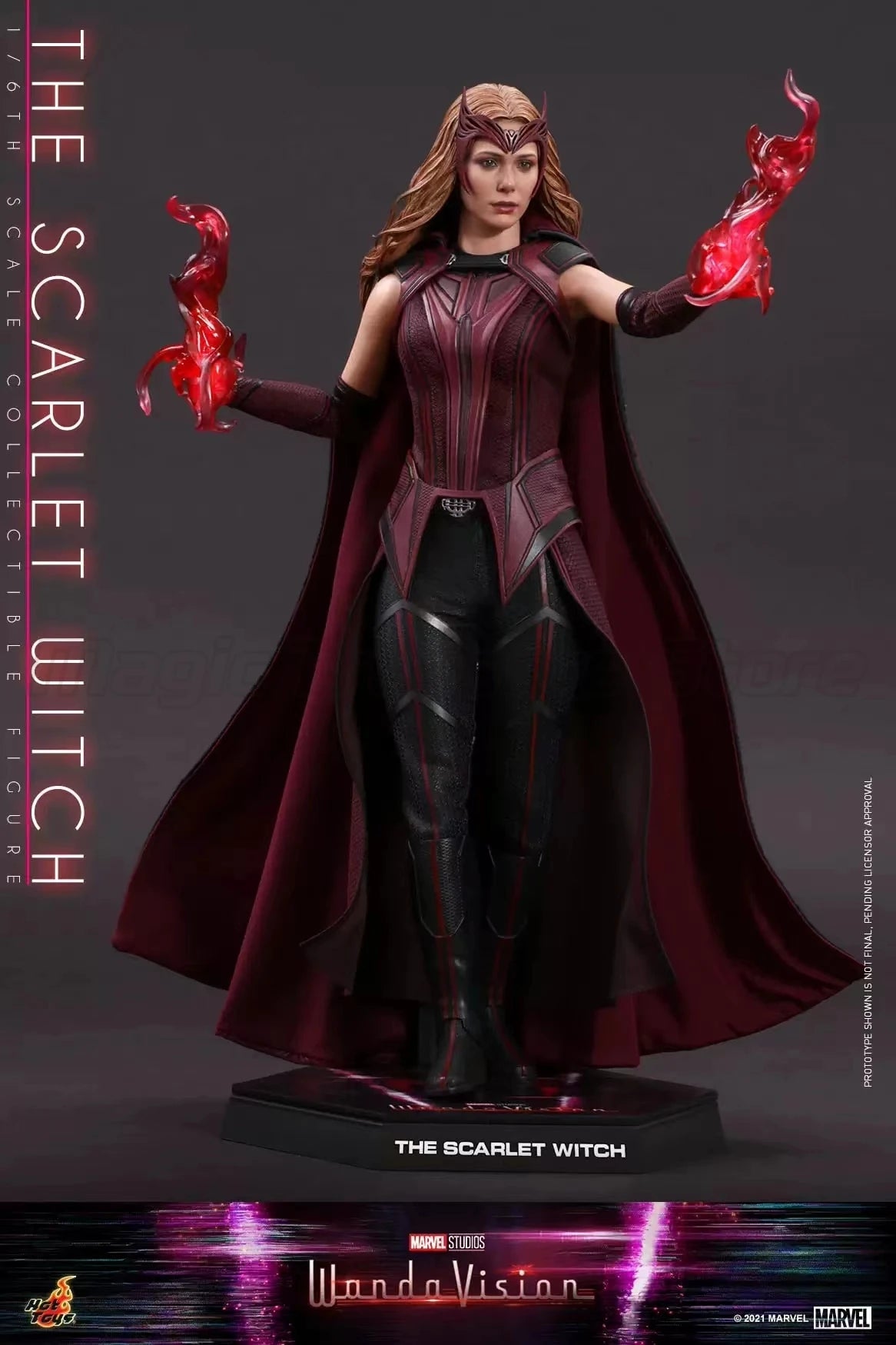 【MT】Hot Toys TMS036 Marvel "WandaVision" Scarlet Witch 1:6 Scale Collectible Doll 28cm Movie Character Model Toy Gift Collection